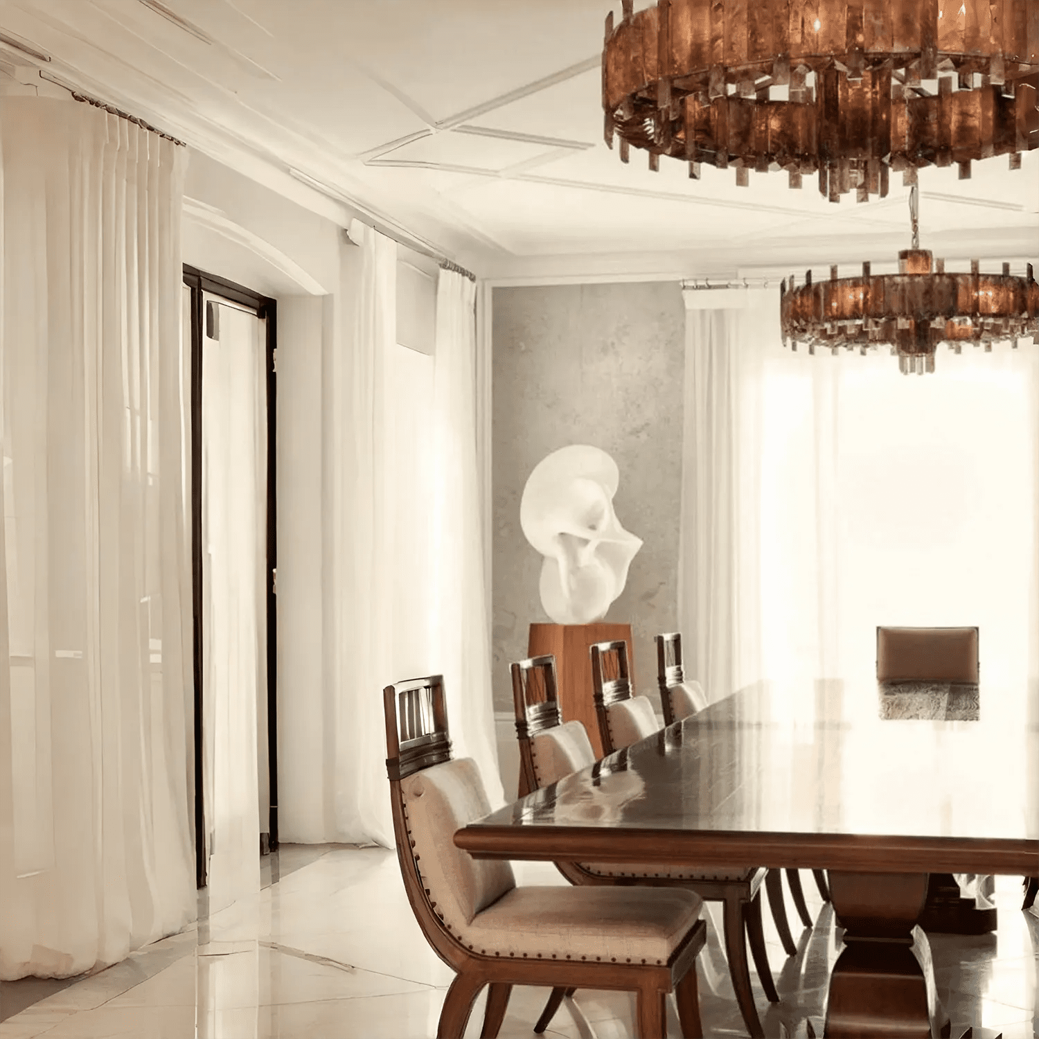 Saturn chandelier - CDR SATURN TRANSPARENTBlushlighting