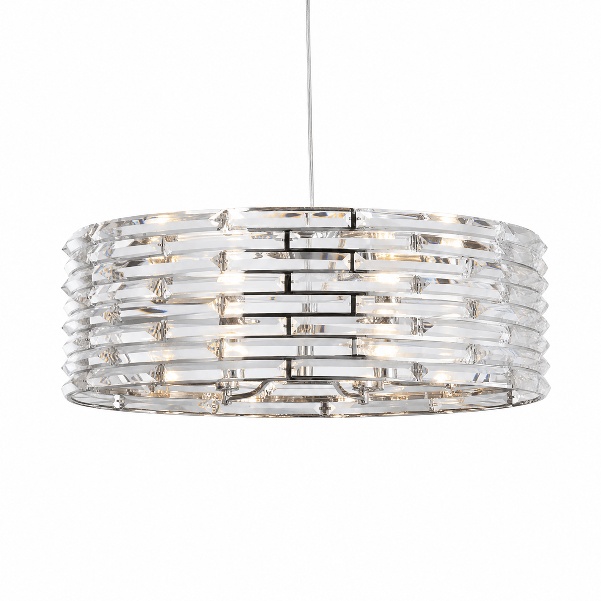 Saturno Disc Halo Chandelier - Blushlighting