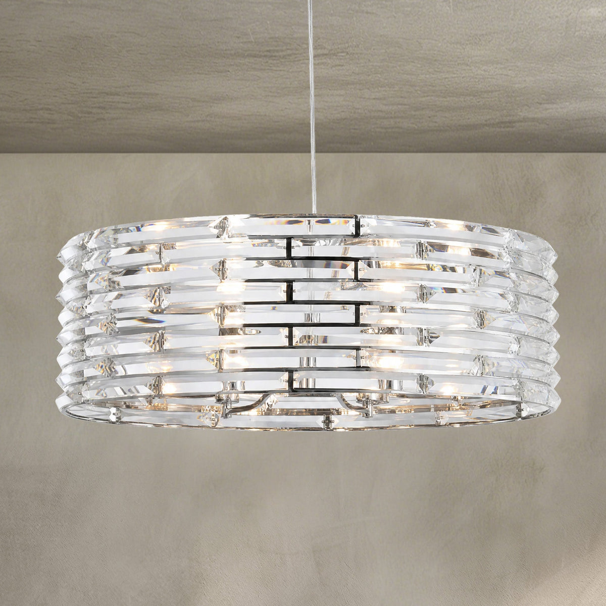 Saturno Disc Halo Chandelier - Blushlighting