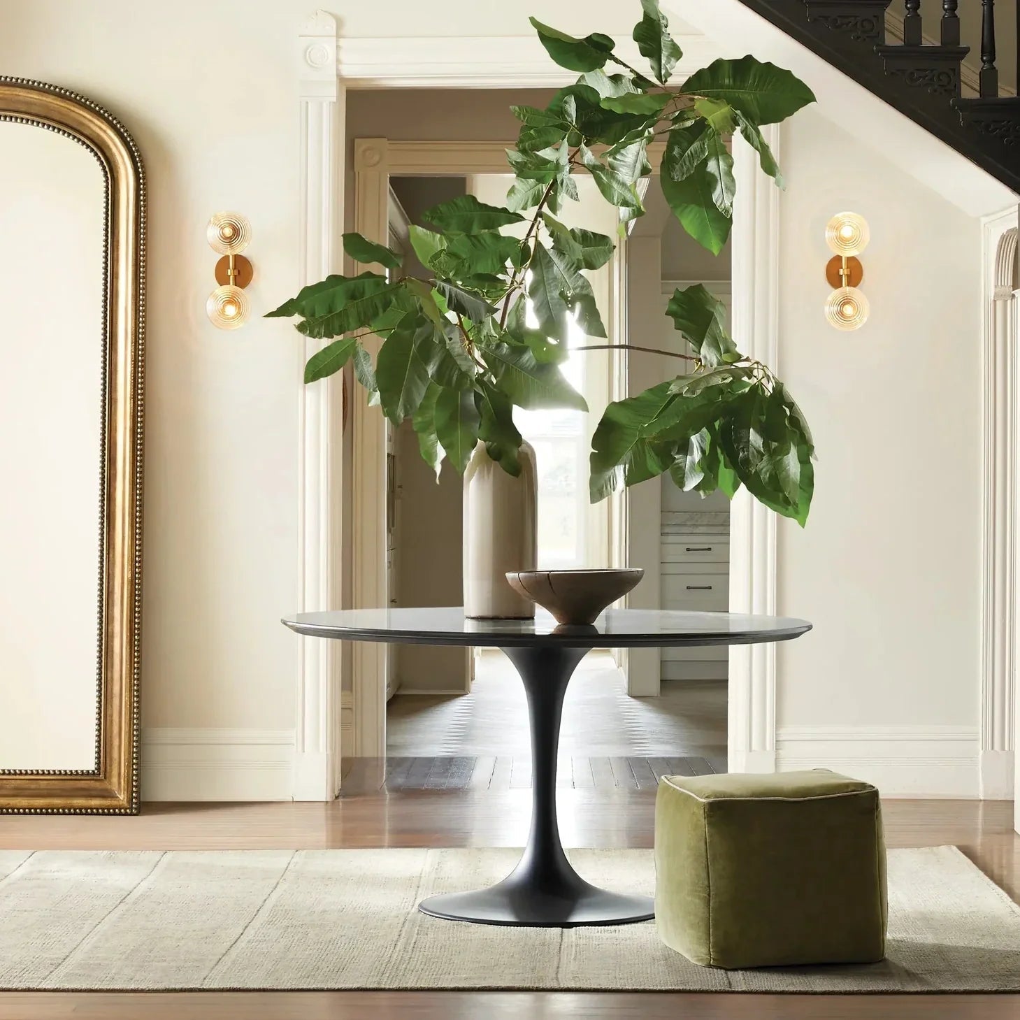 Sayre Linear Glass Globe Two Head Wall Sconce - Blushlighting