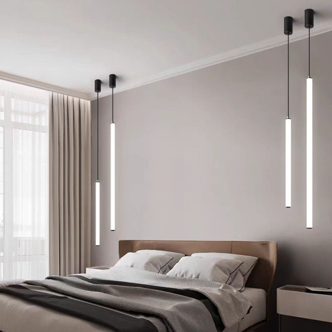 Scandinavia Minimalist White Pendant Light for Bedside/Dining Room/Staircase - One Single: SWarm LightBlushlighting