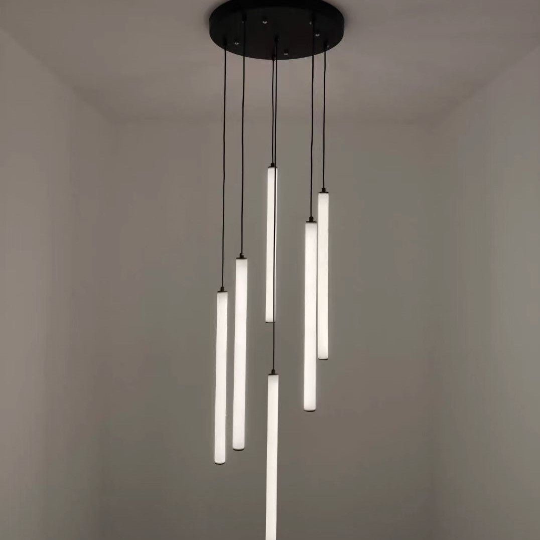 Scandinavia Minimalist White Pendant Light for Bedside/Dining Room/Staircase - One Single: SWarm LightBlushlighting