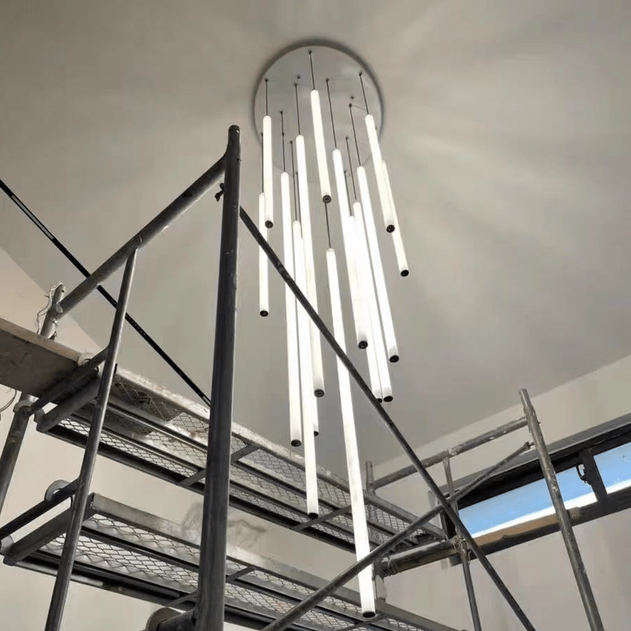 Scandinavia Minimalist White Pendant Light for Bedside/Dining Room/Staircase - One Single: SWarm LightBlushlighting