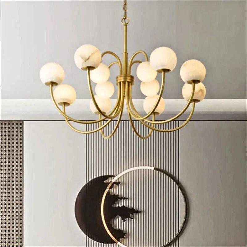 Sefet Alabaster Chandelier Light-Blushlighting