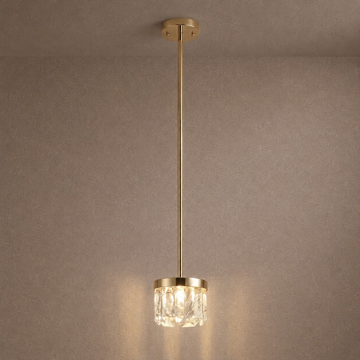Selene Round Crystal Chandelier - Ø31.5" × H6.3" (Ø80 × H16 cm)Blushlighting