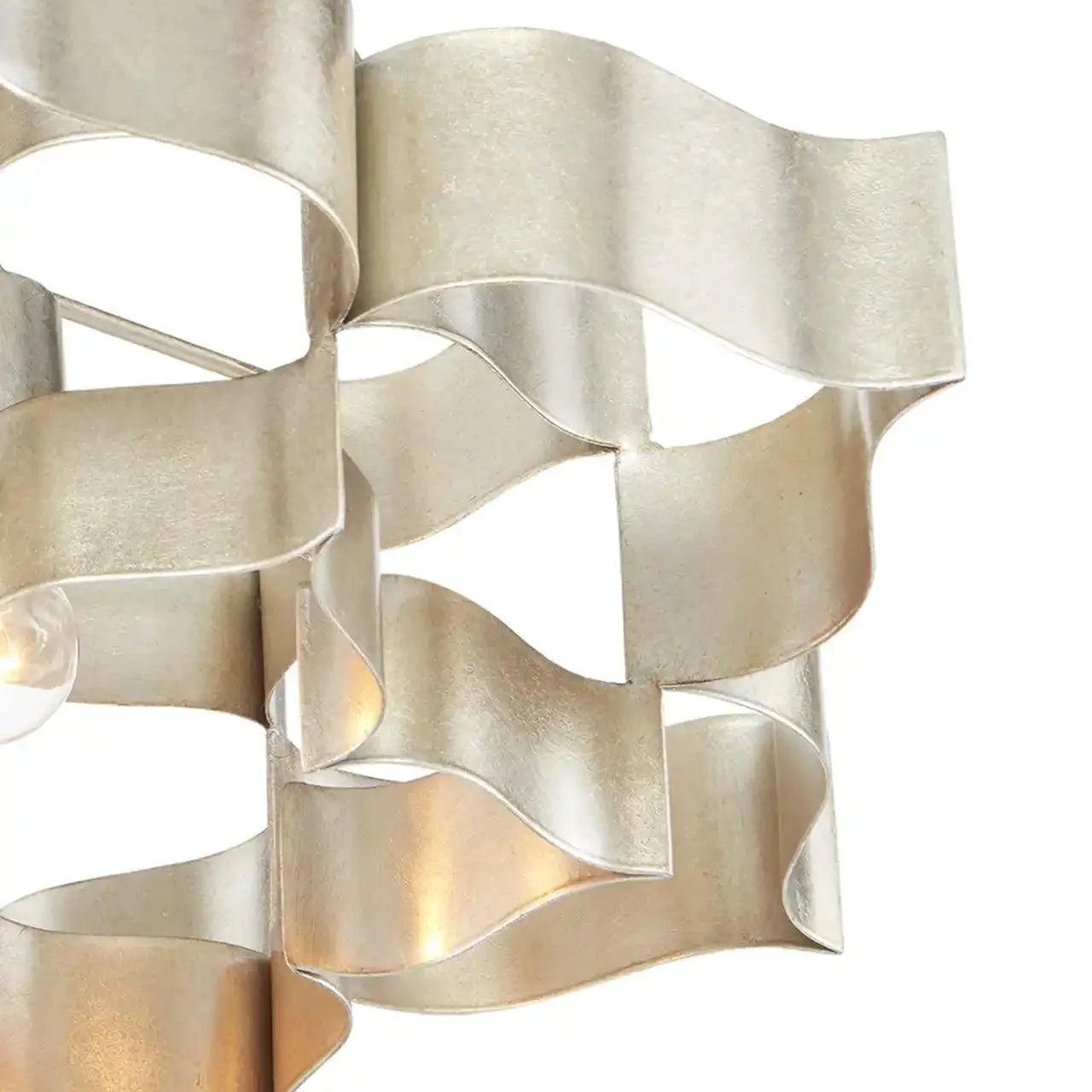 Silver leaf shape Chandelier For living room, bed room, Foyer Entryway - Blushlighting