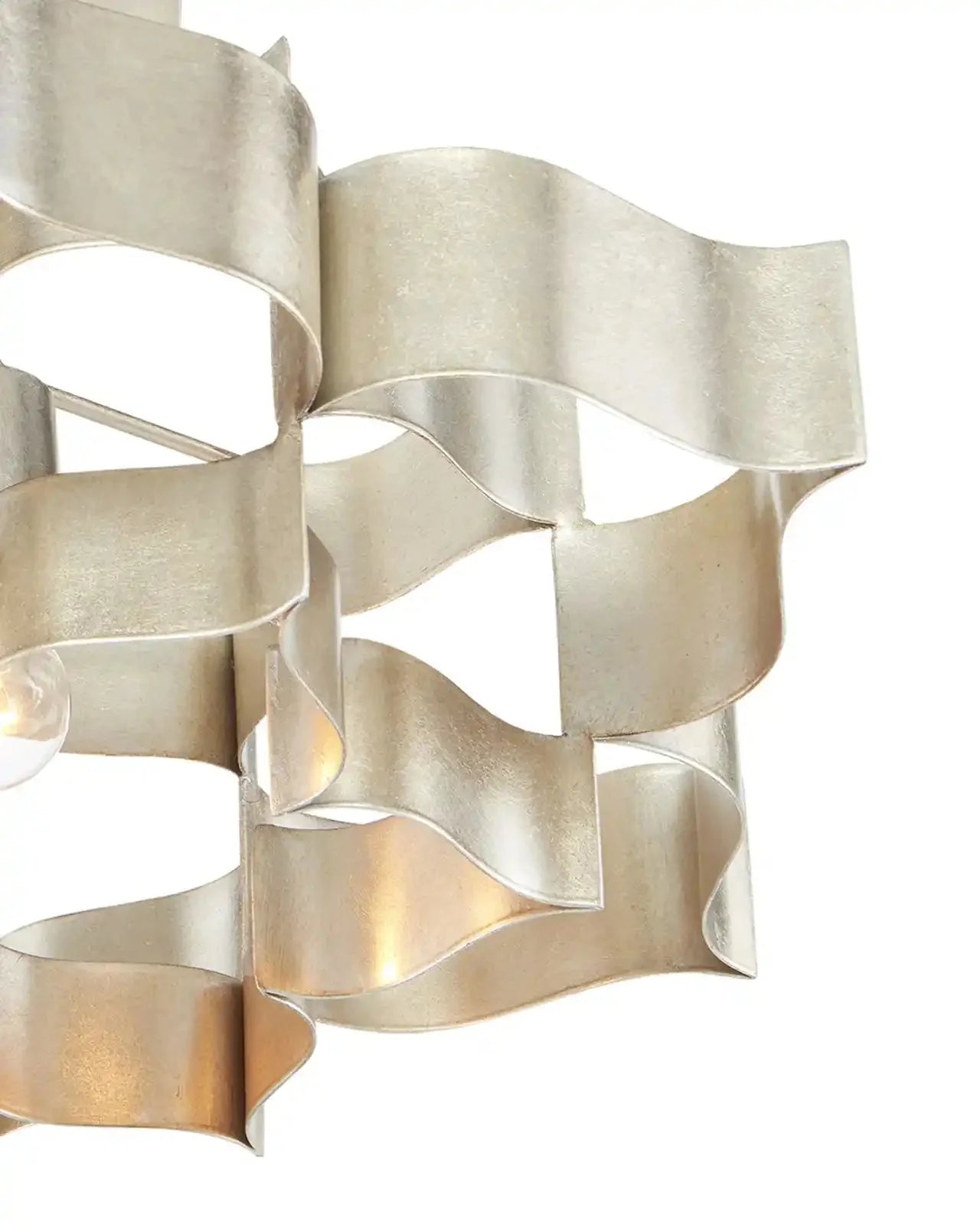 Silver leaf shape Chandelier For living room, bed room, Foyer Entryway - Blushlighting