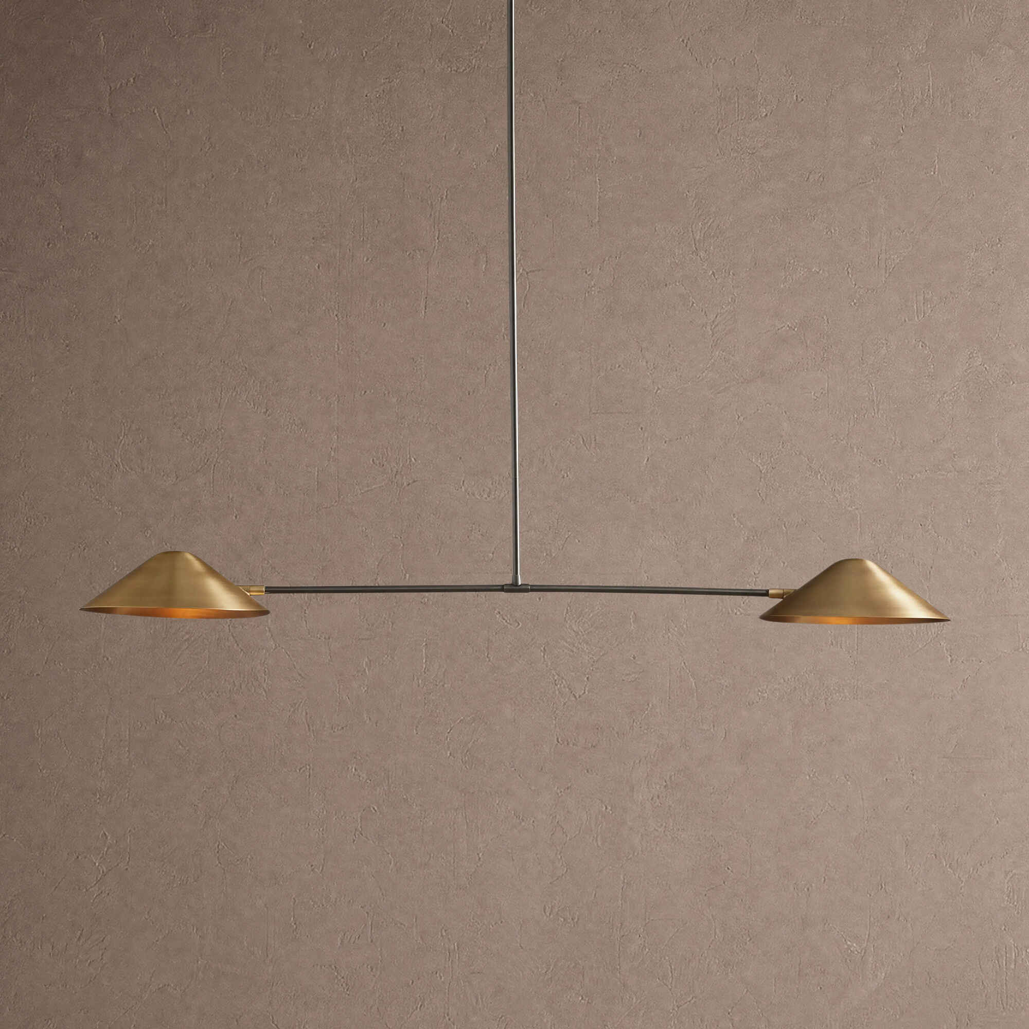 Simms 2-Light Linear Chandelier - Blushlighting