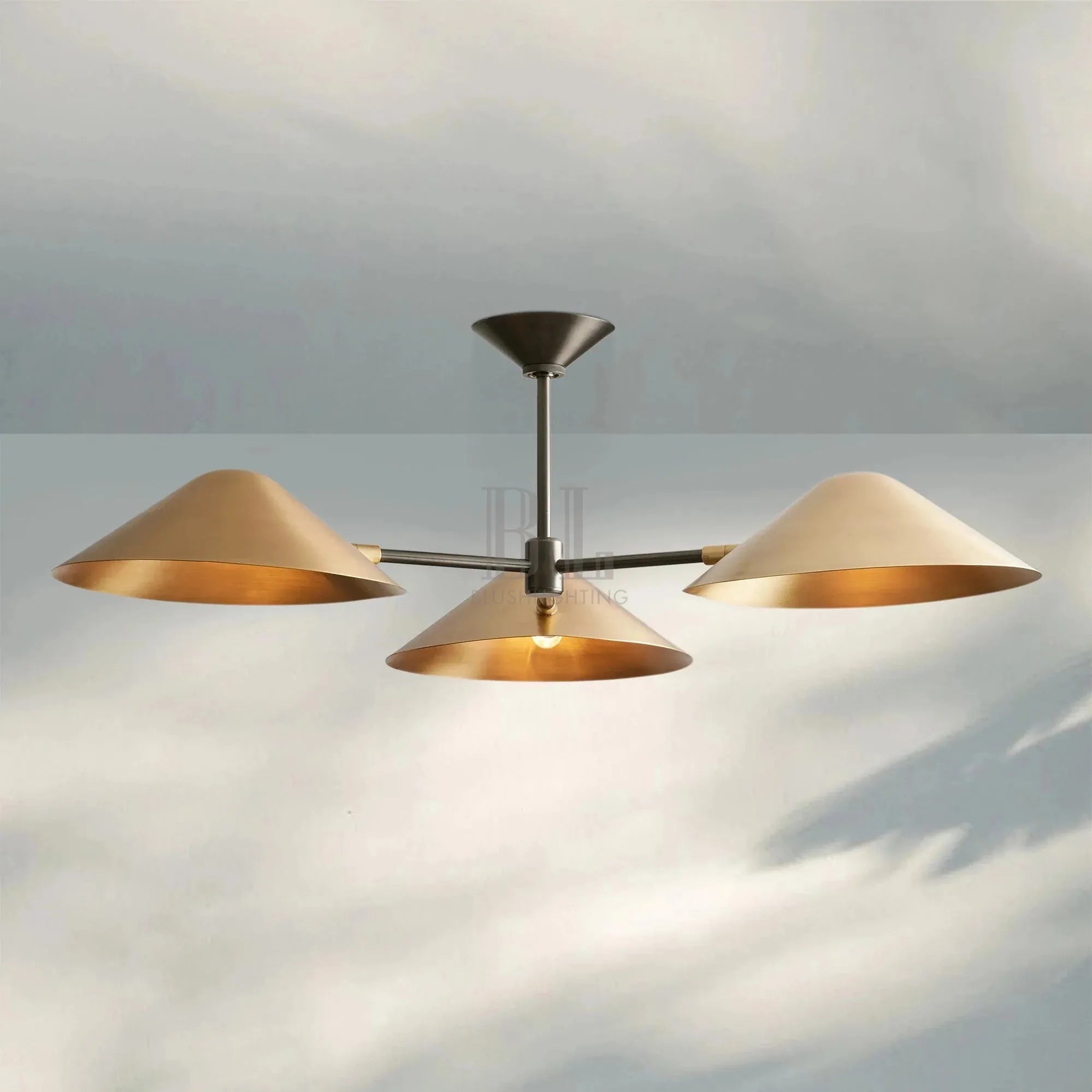 Simms 3 - Light Flush Mount - Blushlighting