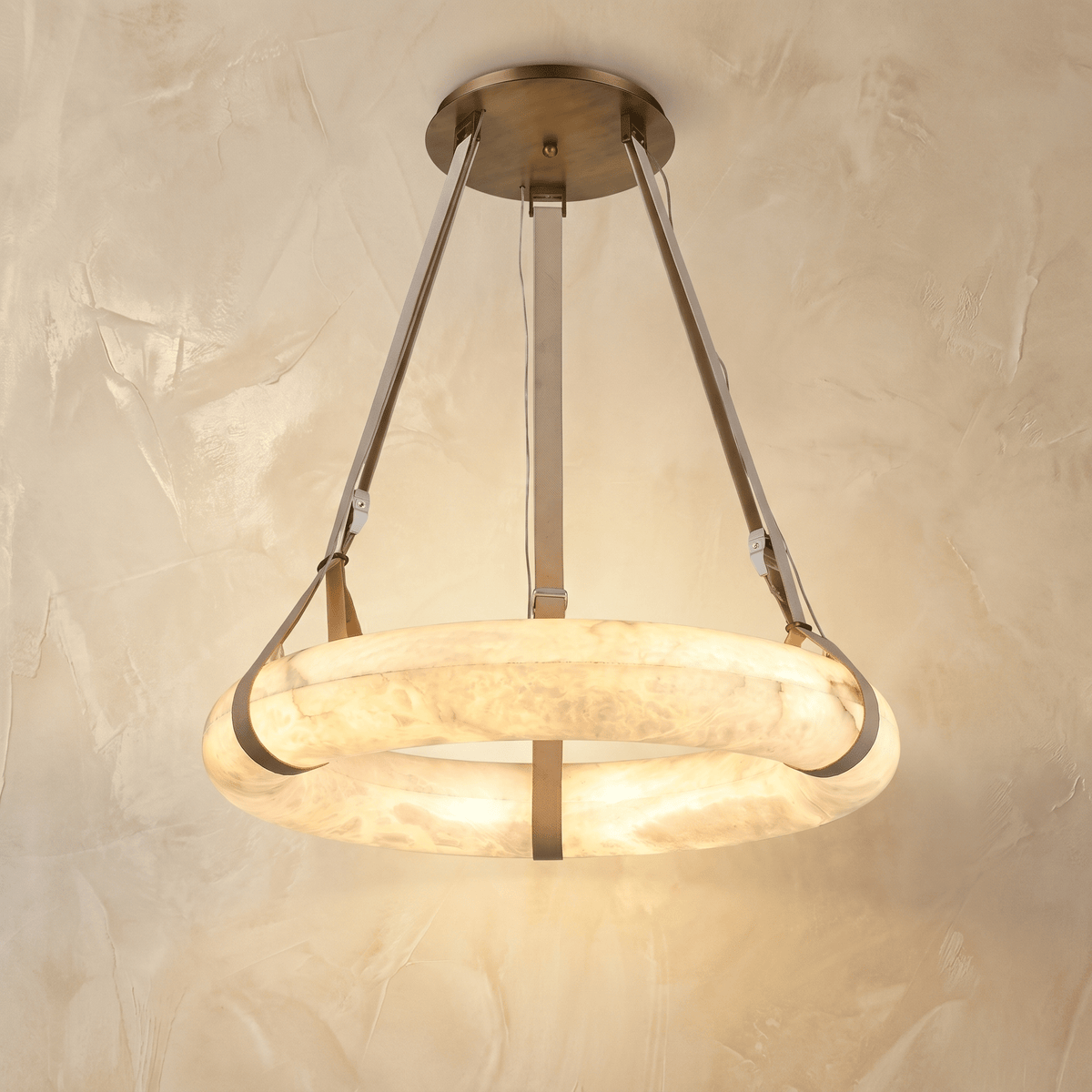 Single Ring Pendant Alabaster - Ø20.9" (53 cm)Blushlighting