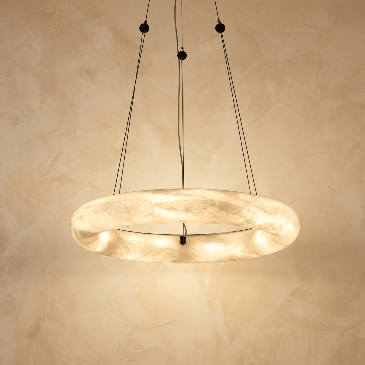 Single Ring Pendant Alabaster - Ø20.9" (53 cm)Blushlighting