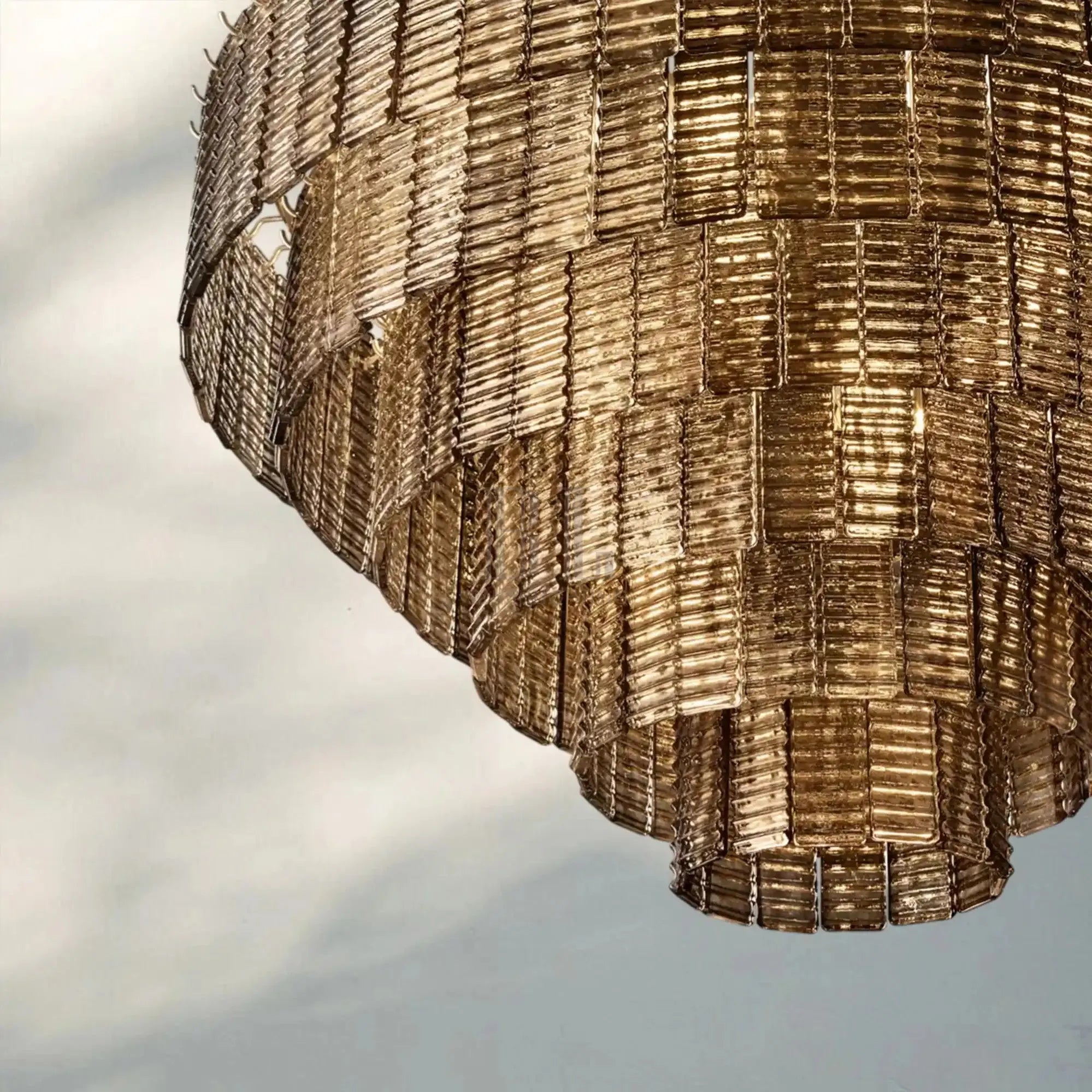 Sirena Smoke Round Chandelier 41" 52‘’ 65‘’-