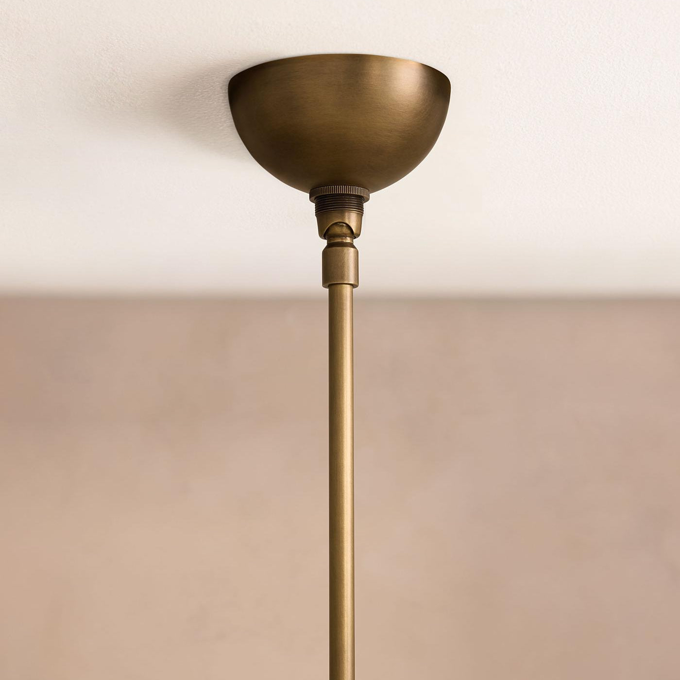 Snowflake Alabaster Orb Chandelier - ∅ 15″ x H 59″Bronze & WhiteBlushlighting