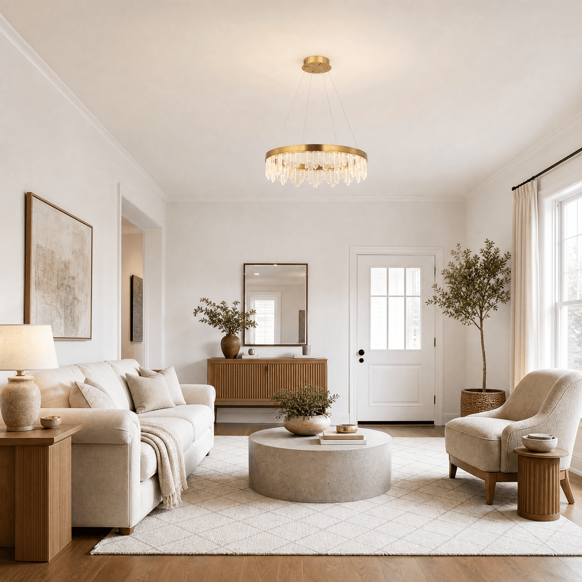 Soffione Glass Chandelier - D800*H280mmBlushlighting