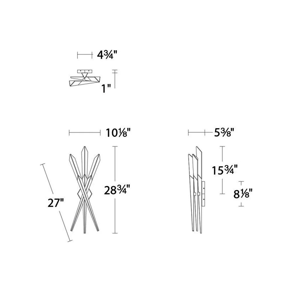 Solitude 3 - Light LED Wall Light - Blushlighting