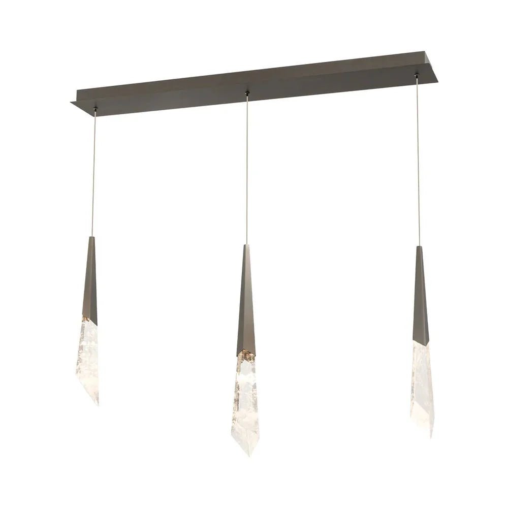 Solitude Linear LED Multi Pendant Light - 3 - LightAntique NickelBlushlighting