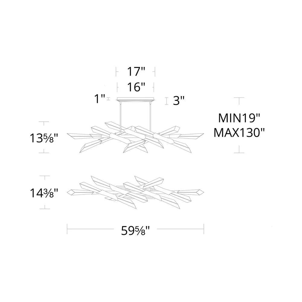Solitude Linear LED Pendant Light - Antique NickelBlushlighting