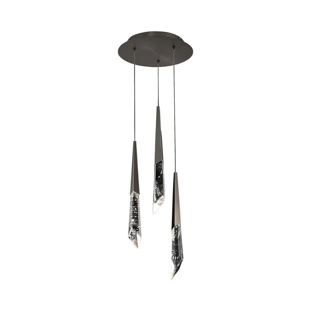 Solitude Round LED Multi Chandelier - 15 - LightBronzeBlushlighting