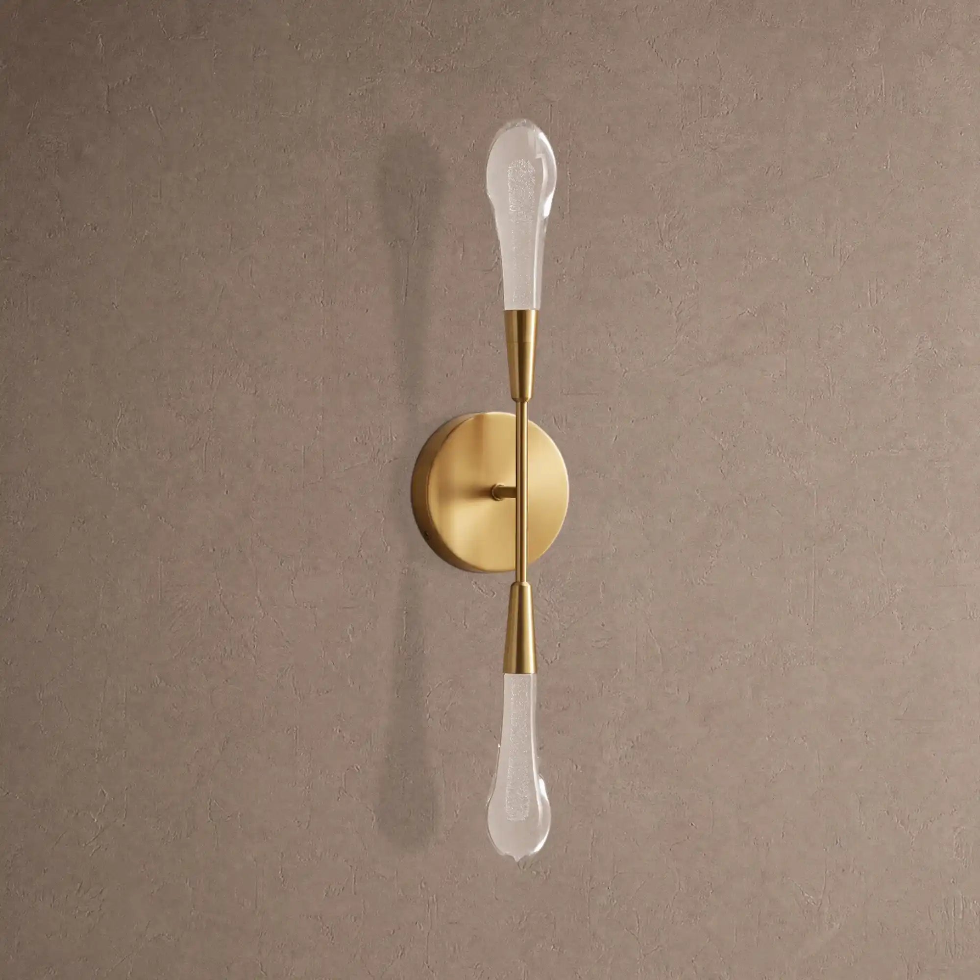 Soltaire Double Sconce - BrassBlushlighting