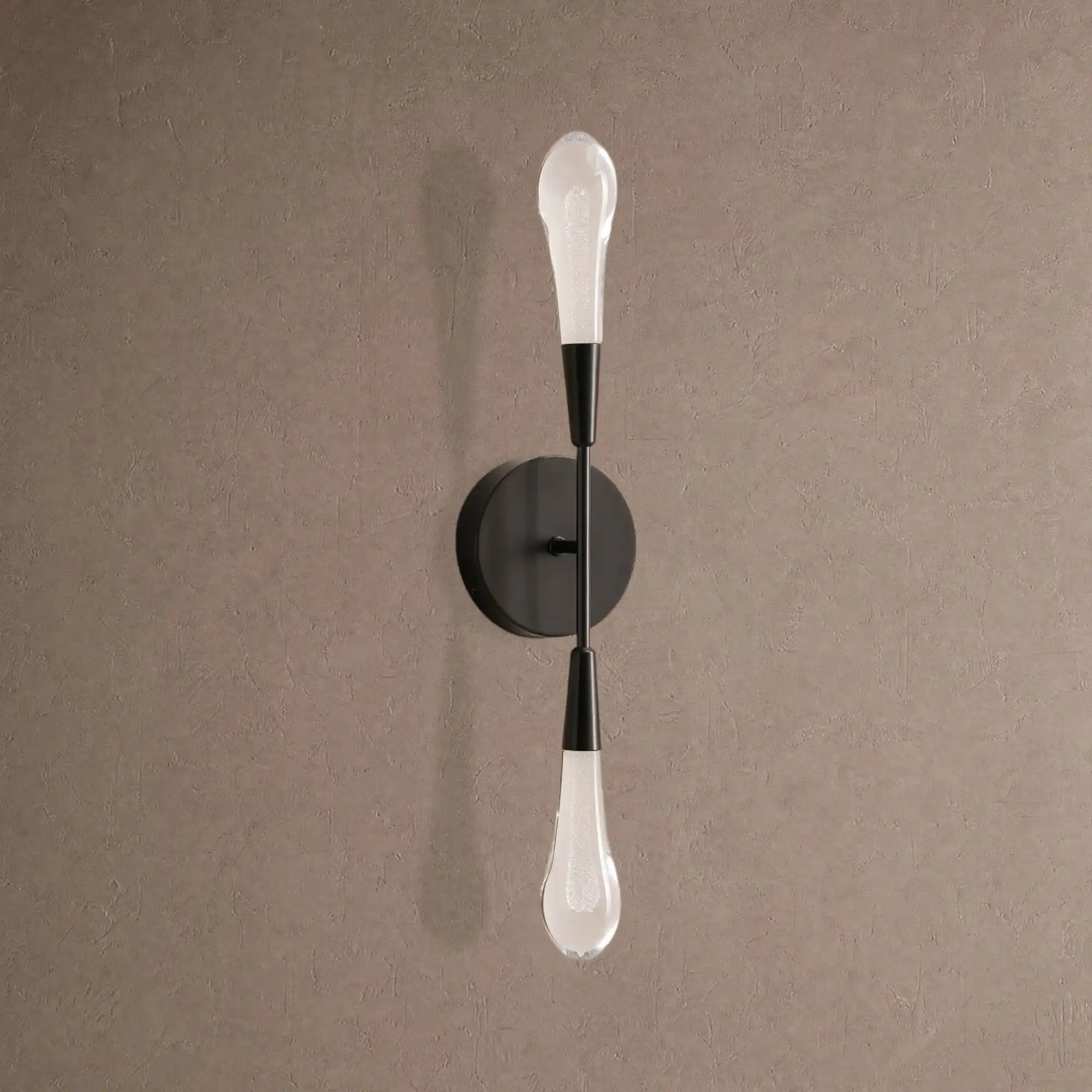 Soltaire Double Sconce - BlackBlushlighting