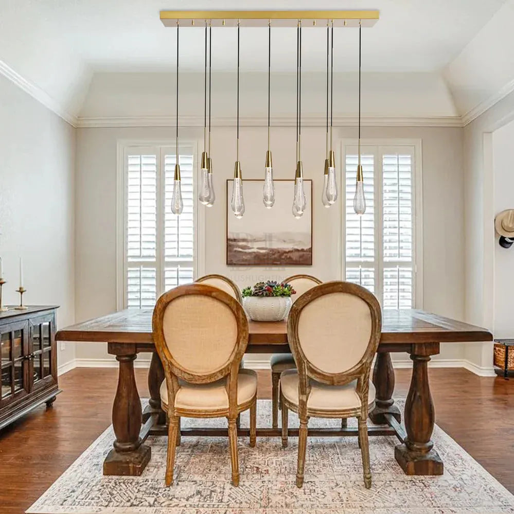 Solitaire Linear Chandelier 37"50"70"87"87"120"-