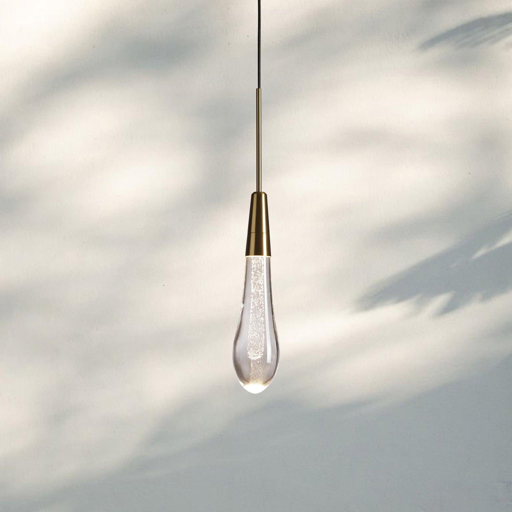 Soltaire Pendant Chandelier - BrassBlushlighting