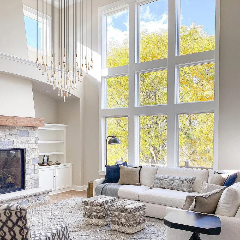 Solitaire Round Chandelier 17" 24" 36“ 58“-