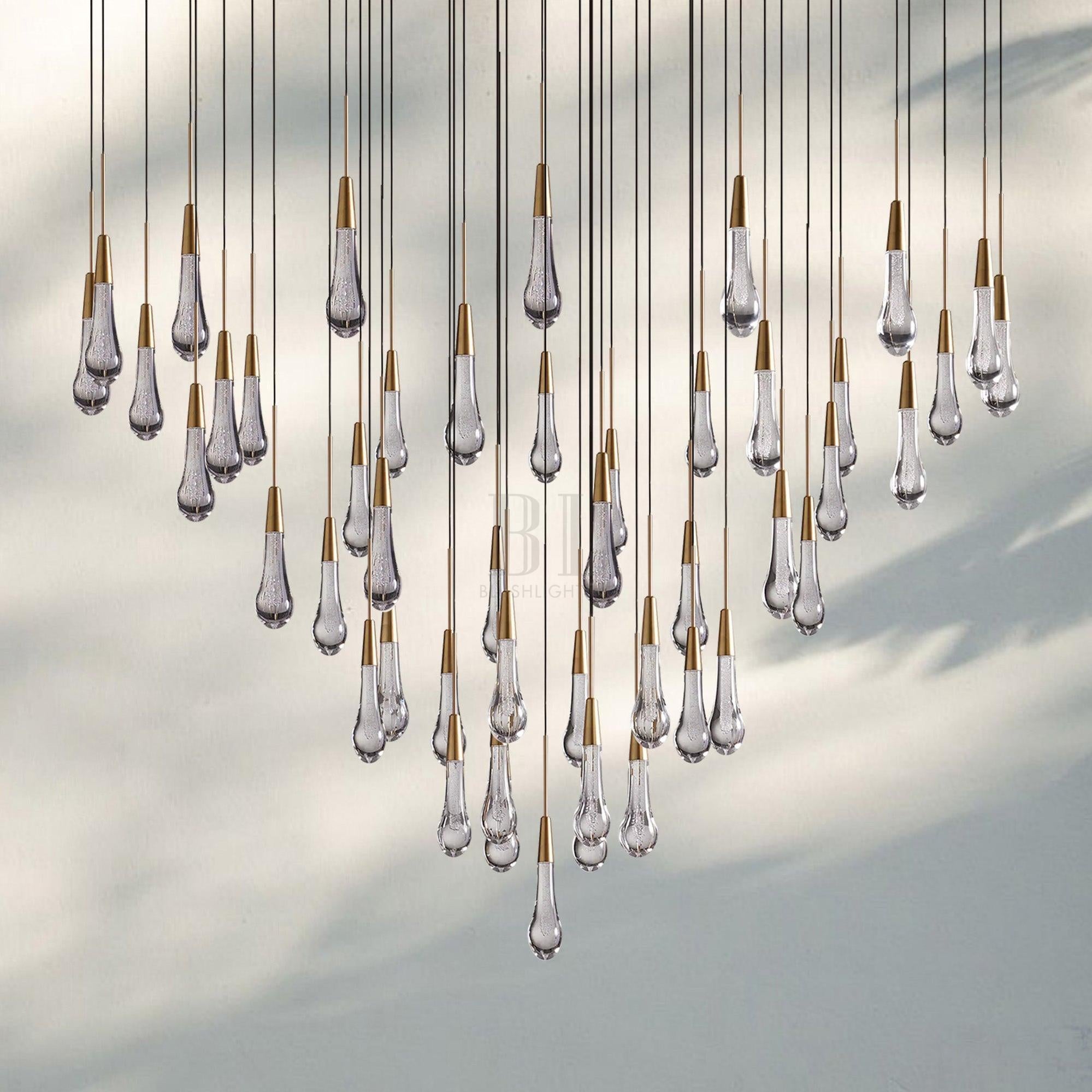 Solitaire Round Chandelier 17" 24" 36“ 58“-