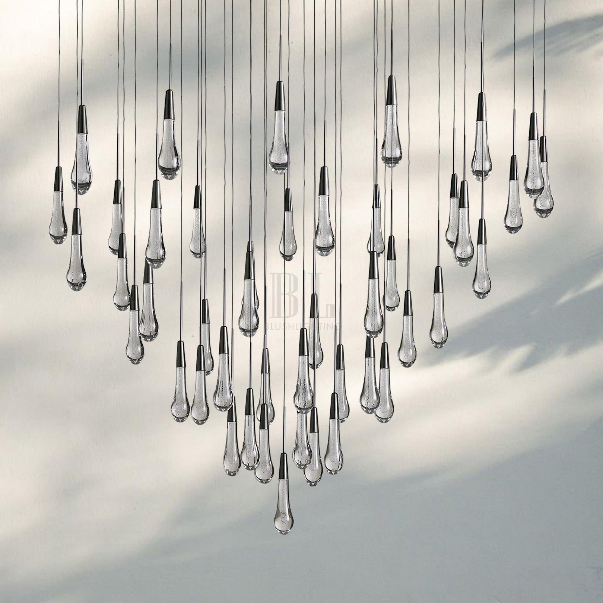 Solitaire Round Chandelier 17" 24" 36“ 58“-