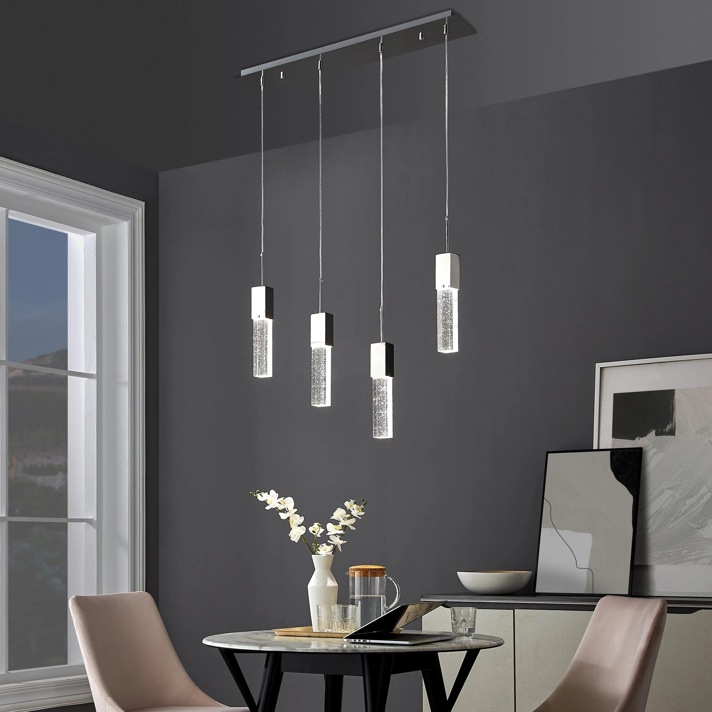 Sparkling Night Chandelier 4 Lights - Blushlighting