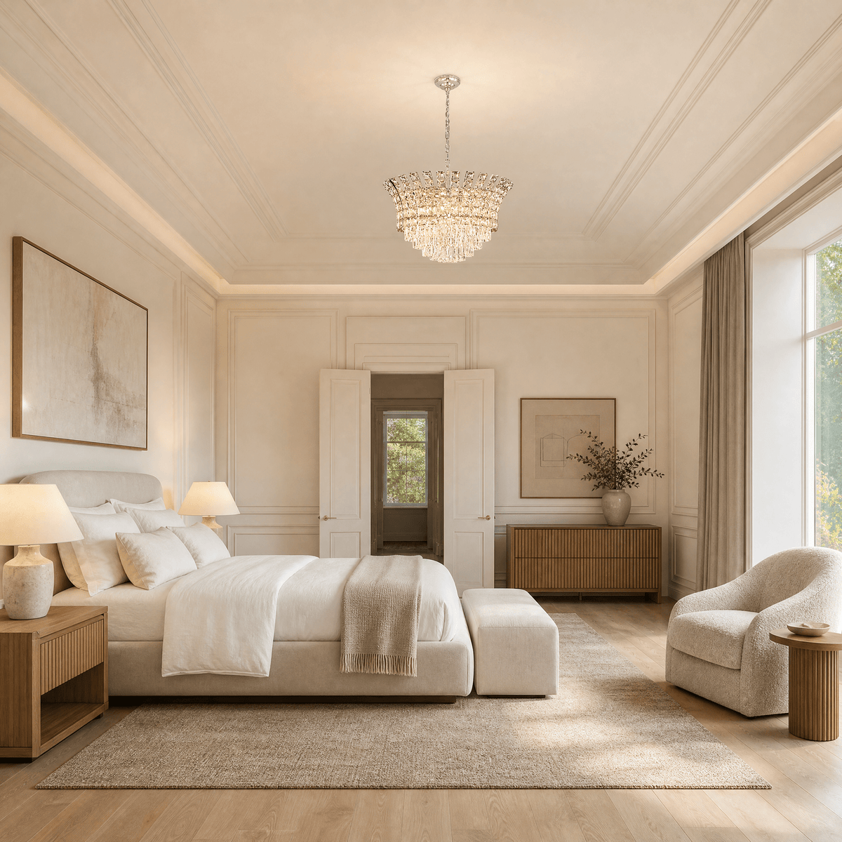 Splendore Statement Halo Chandelier - Blushlighting