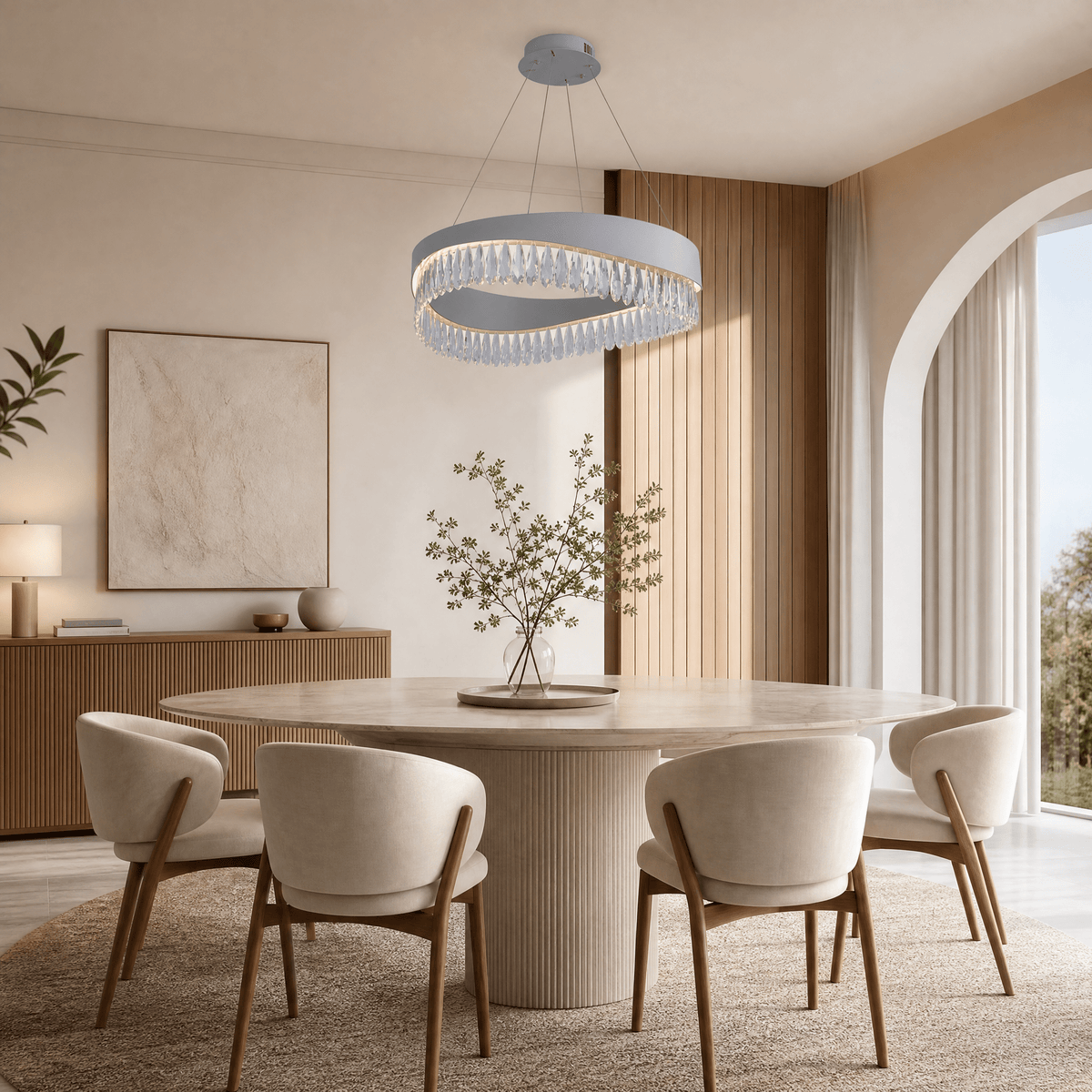 Stagno Crystal Chandelier - Blushlighting