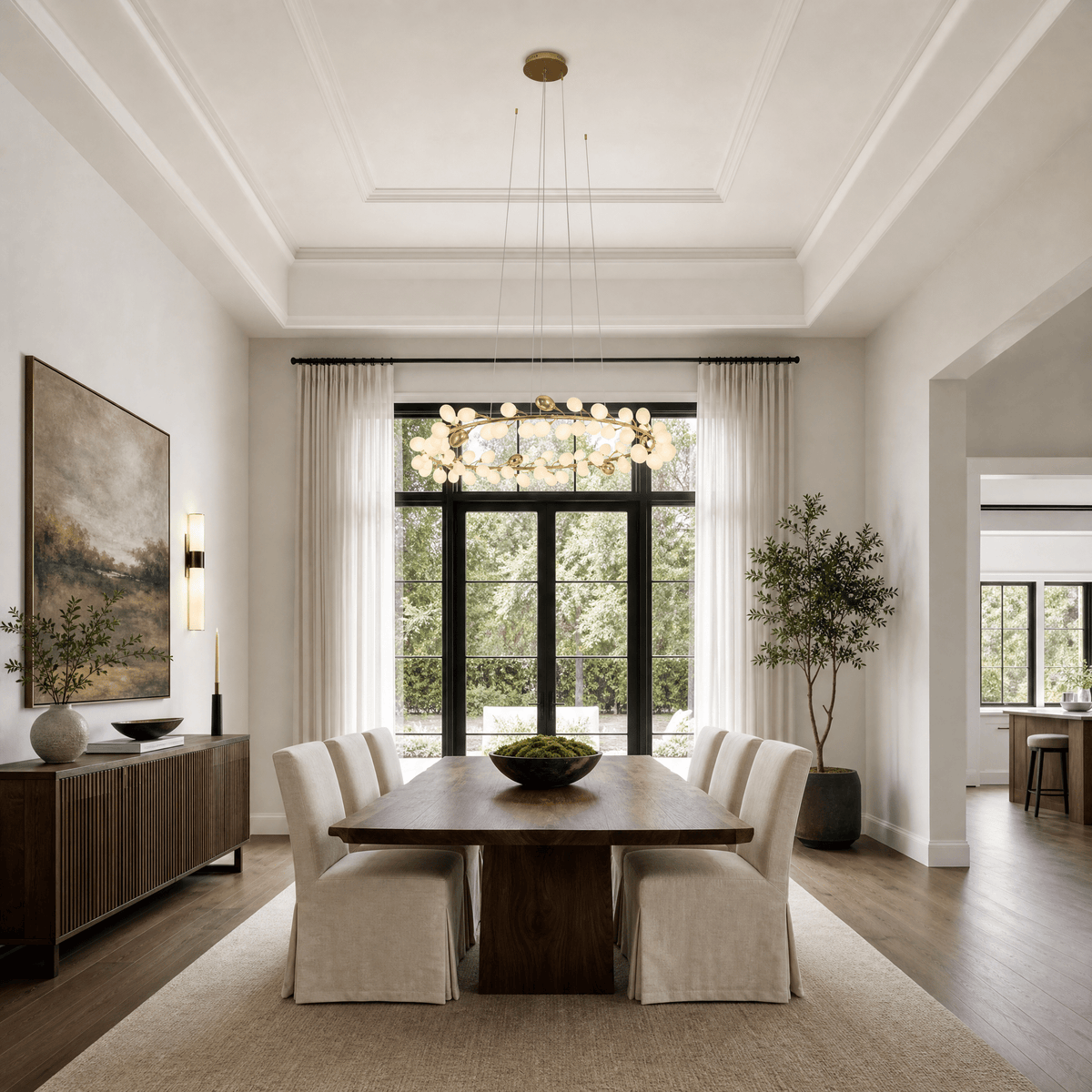 Stilla Brass Chandelier - Blushlighting