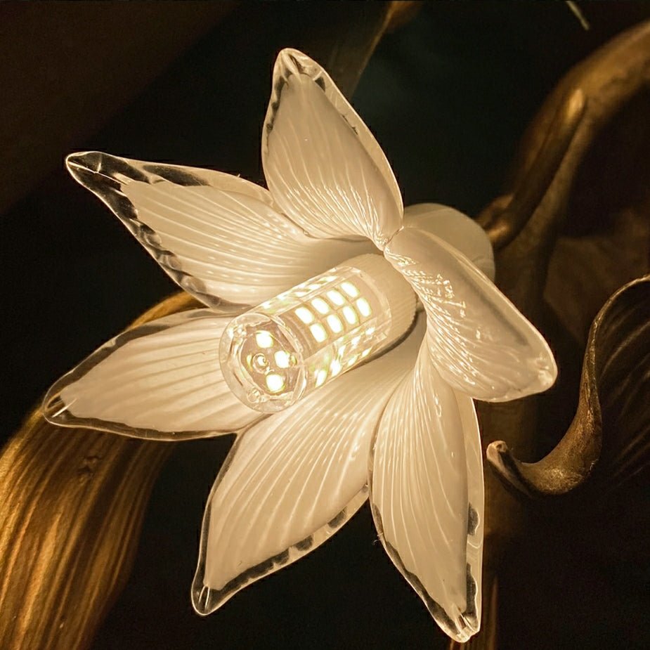 Stylish Colored Glaze Flower Crystal Chandelier Brass Tree Branch Ceiling Light For Living Room Hotel Hall - D35.4"*H43.3"/51kgWarm LightBlushlighting