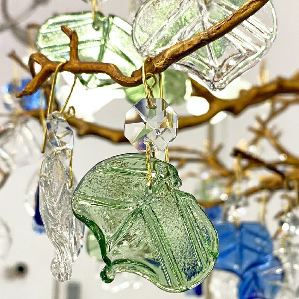 Stylish Colored Glaze Flower Crystal Chandelier Brass Tree Branch Ceiling Light For Living Room Hotel Hall - D35.4"*H43.3"/51kgWarm LightBlushlighting