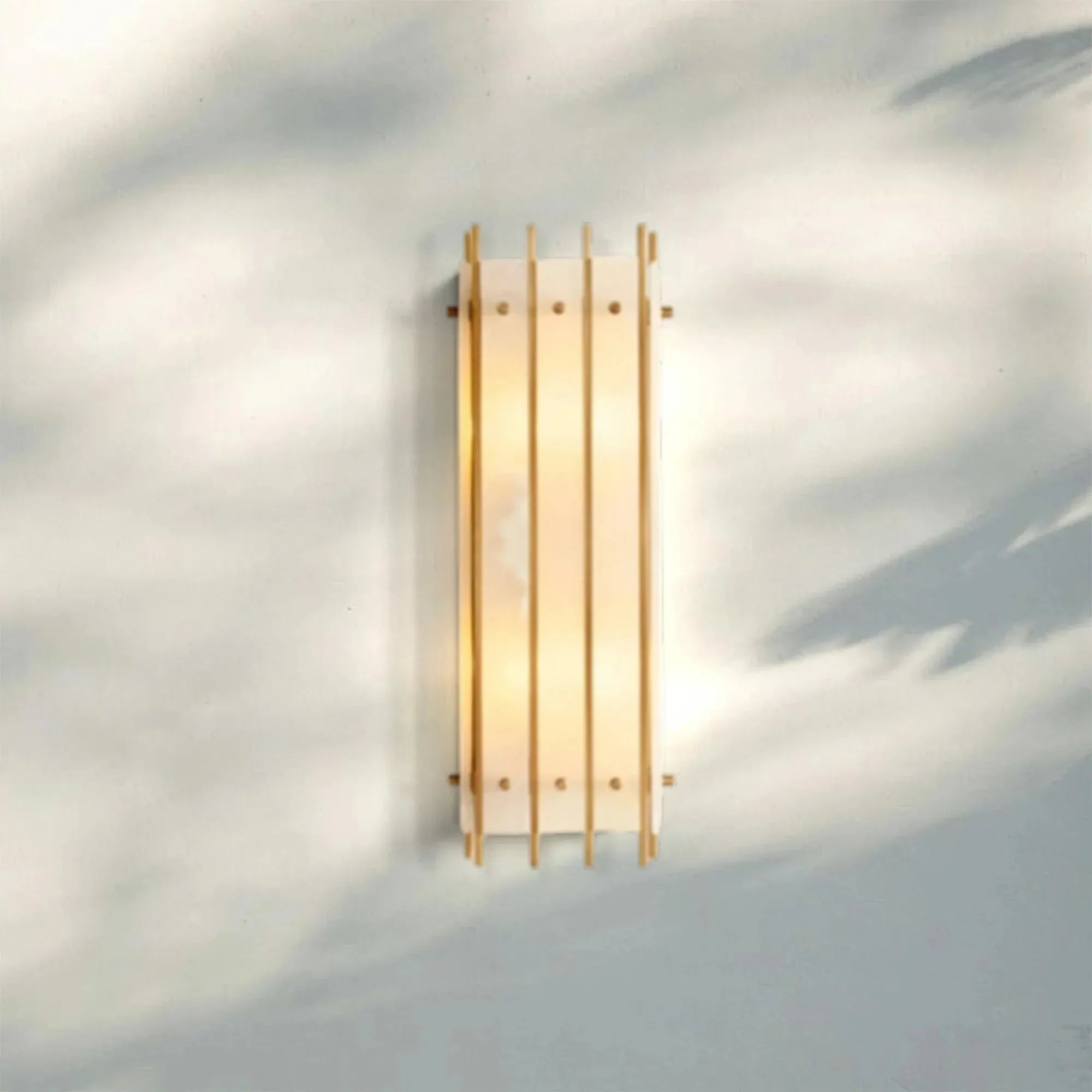 Sun Marco Alabaster Grand Rectangular Sconce-