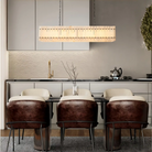 Sun Marco Alabaster Linear Chandelier 54" 72"-Blushlighting