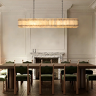 Sun Marco Alabaster Linear Chandelier 54" 72"-Blushlighting