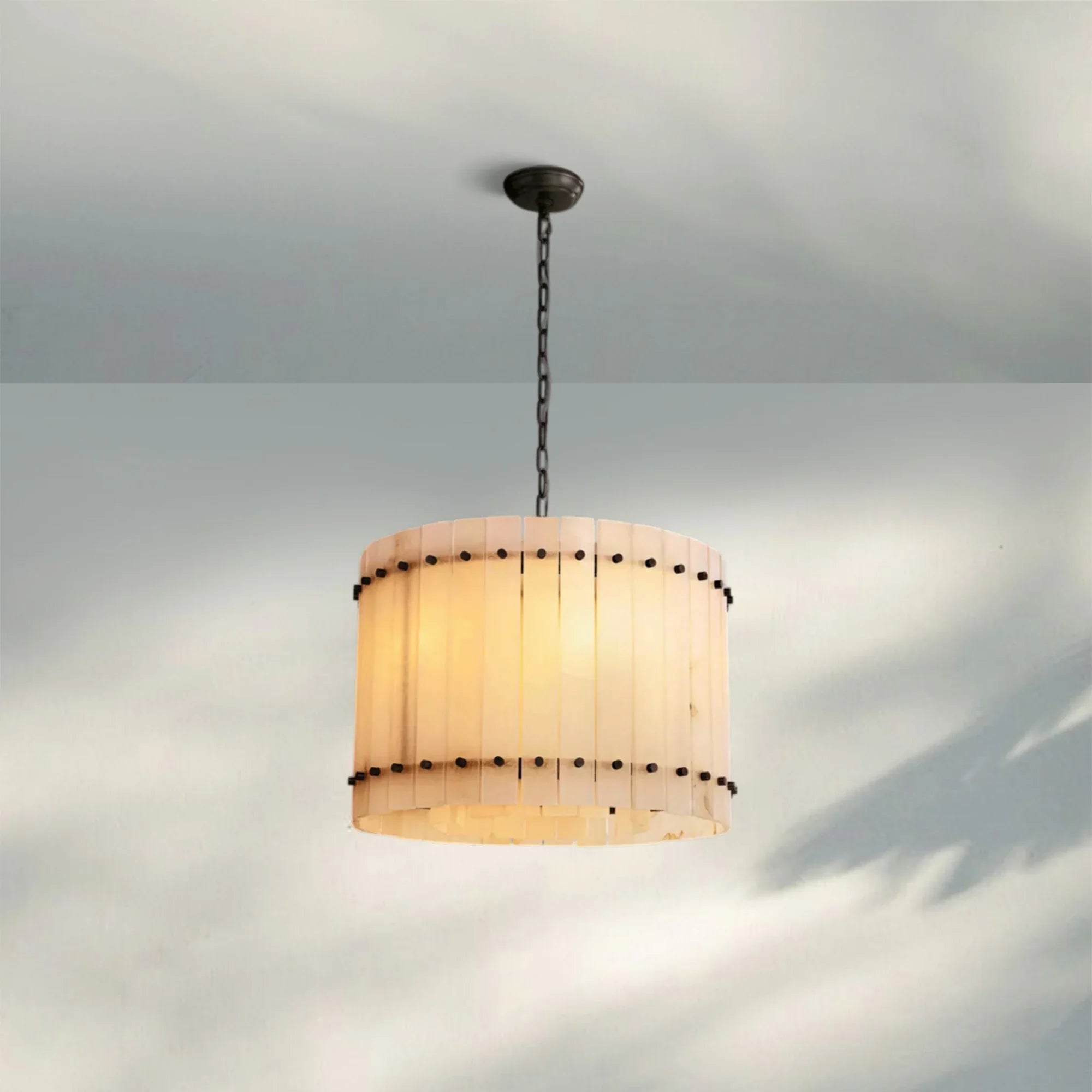 Sun Marco Alabaster Round Chandelier 22'' 37'' 48'' 60''-22''-Bronze-