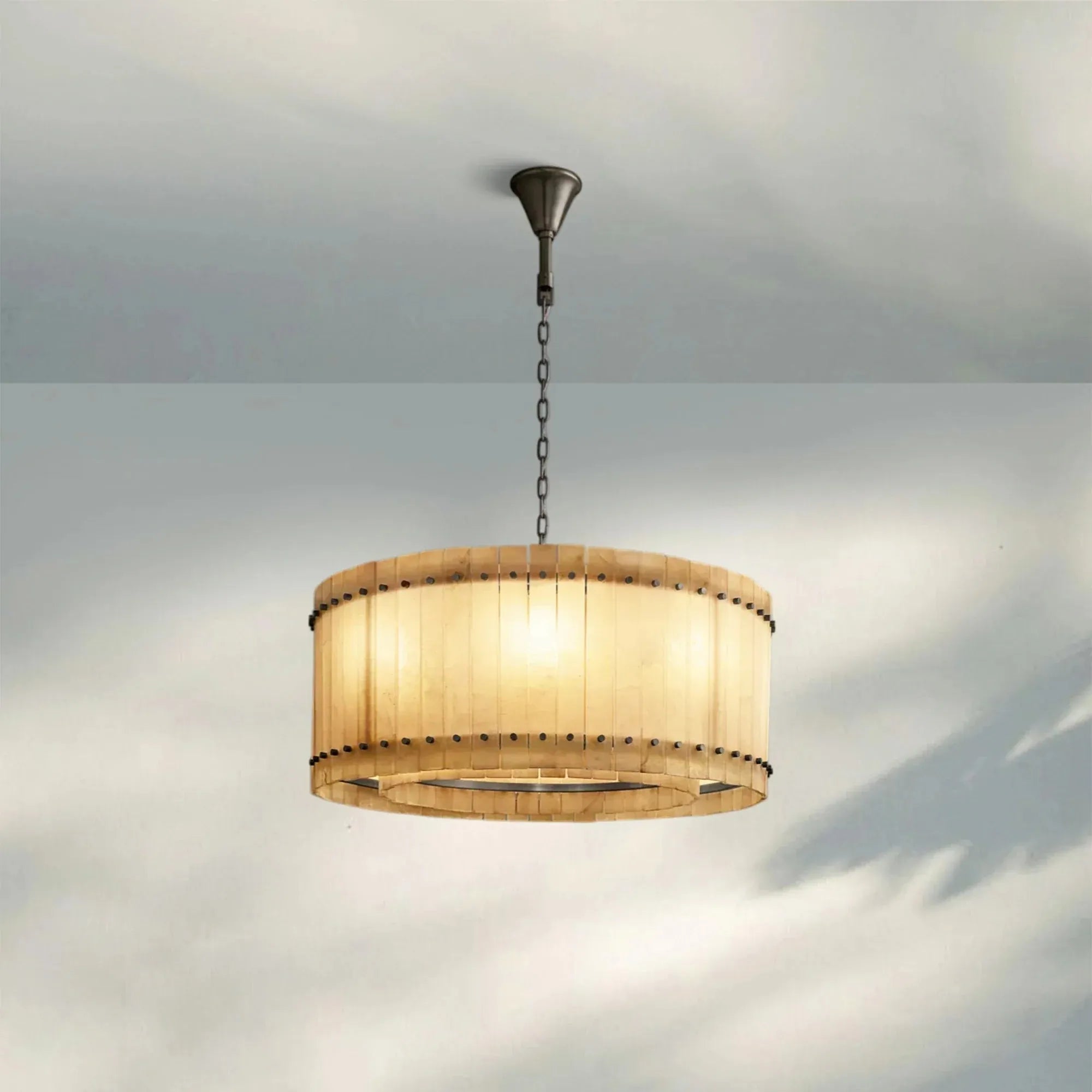 Sun Marco Alabaster Round Chandelier 22'' 37'' 48'' 60''-