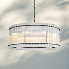 Sun Marco Crystal Round Chandelier-37''-Bronze-