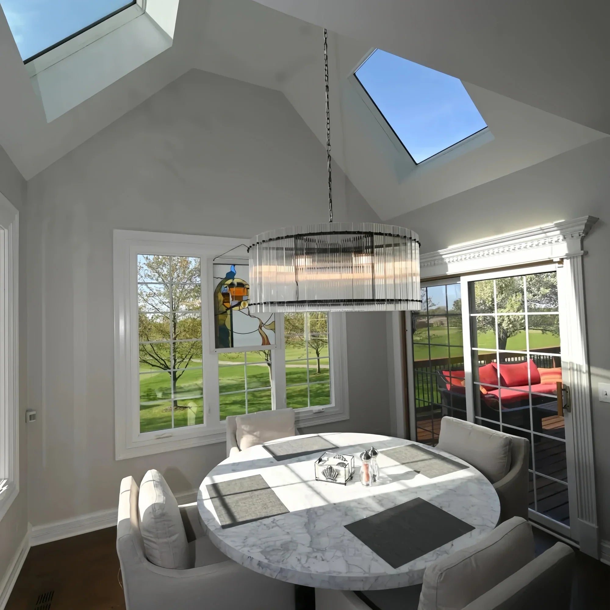 Sun Marco Crystal Round Chandelier-