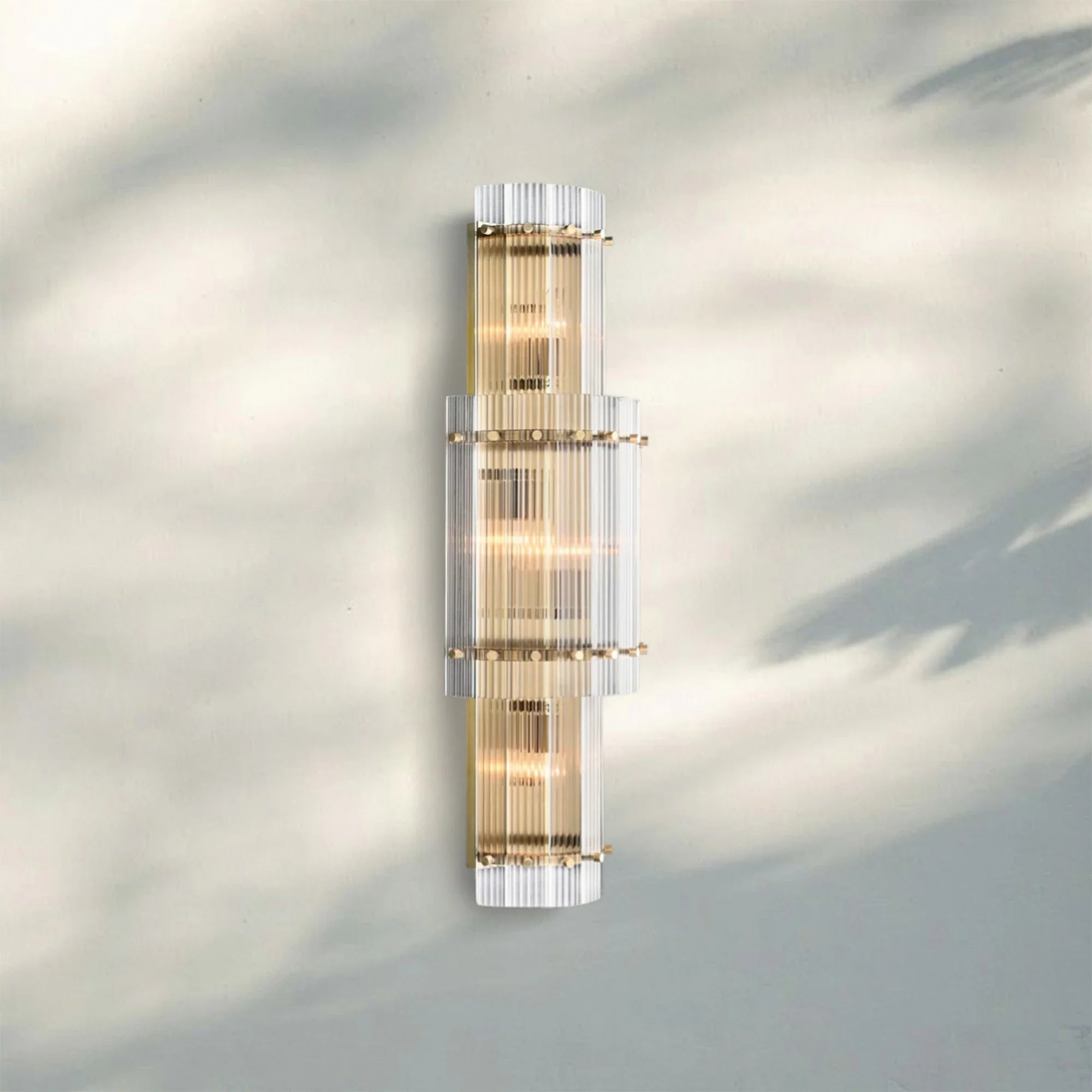 Sun Marco Grand Round Sconce-Brass-