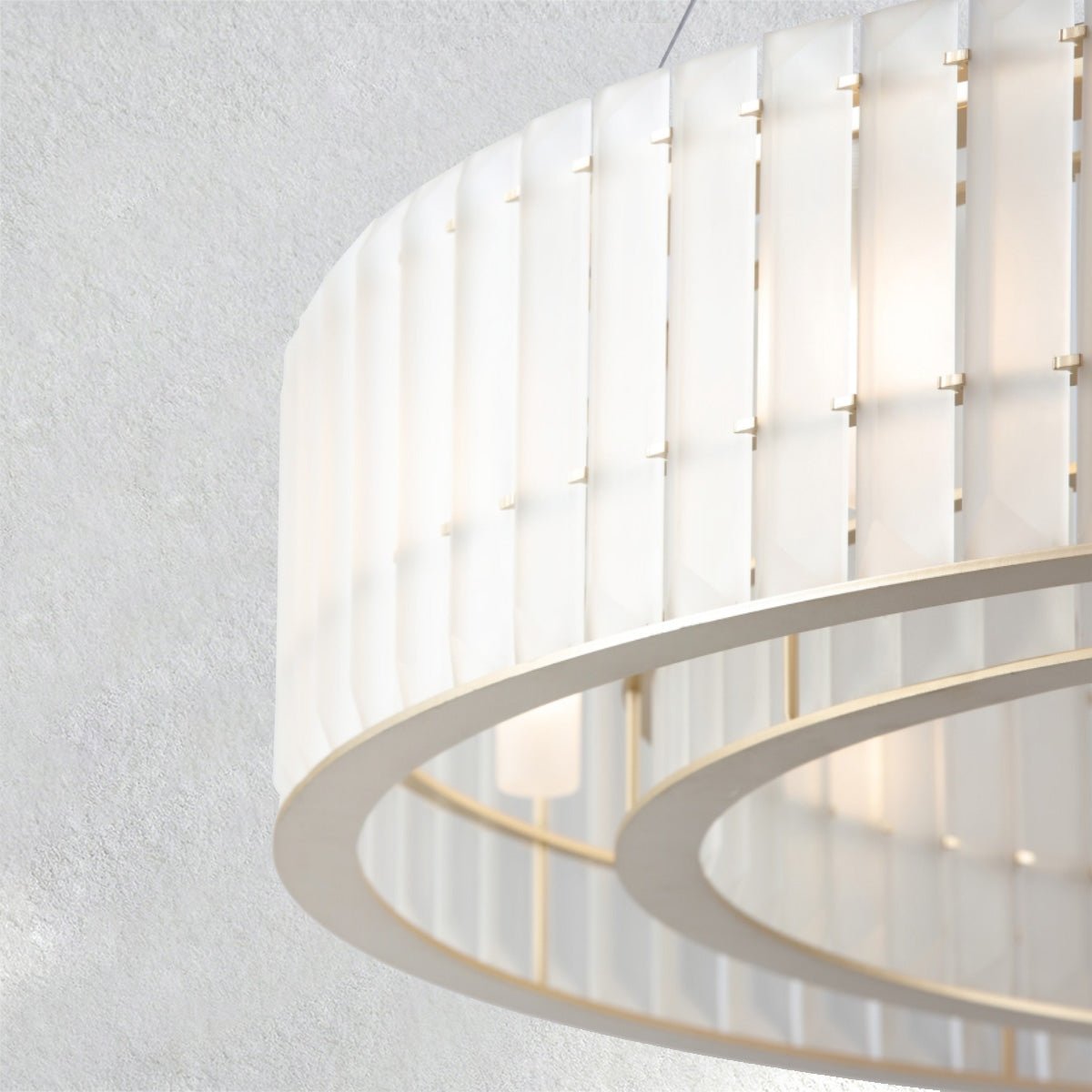 Swaroevan Parallel Round Chandelier - Triple LayerBlushlighting