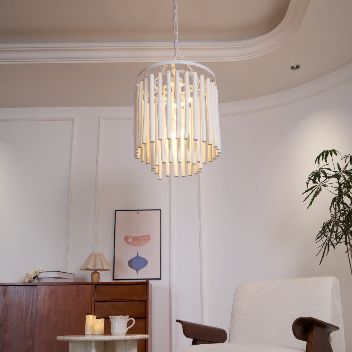 Swinton Tilda Chandelier - 6 Heads ∅ 20.9″ x H 29.9″BlackBlushlighting