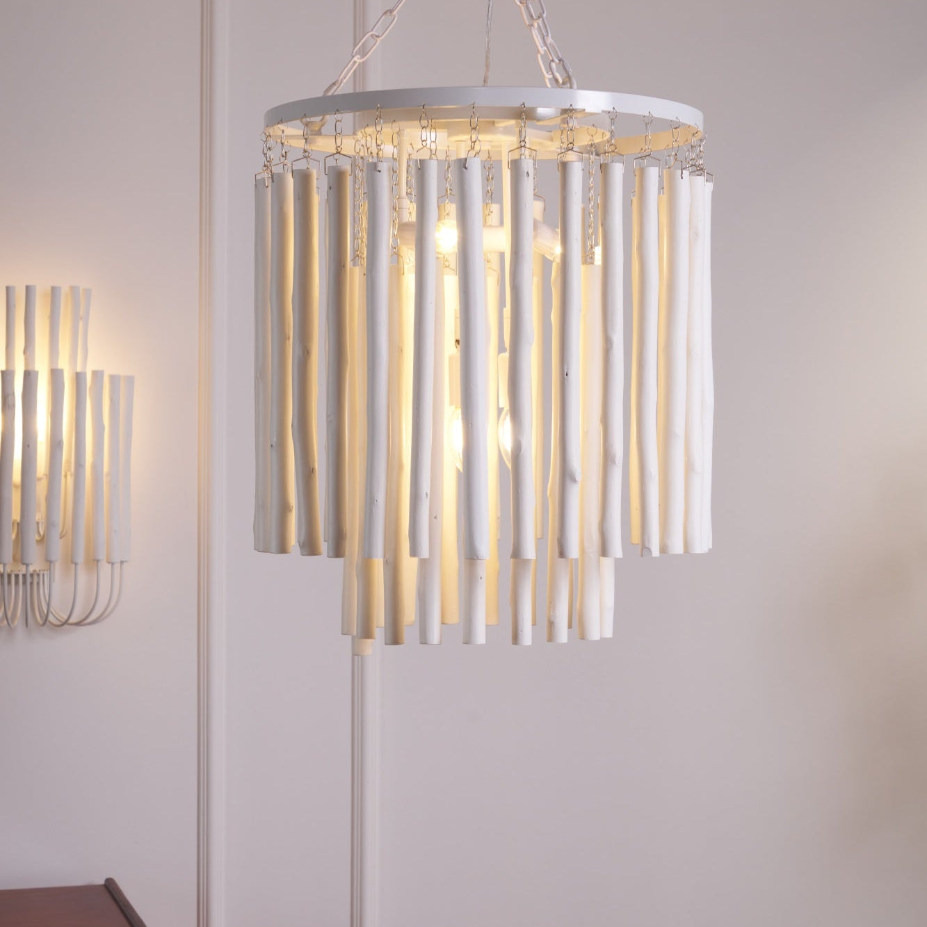 Swinton Tilda Chandelier - 5 Heads ∅ 19.7″ x H 20.9″WhiteBlushlighting