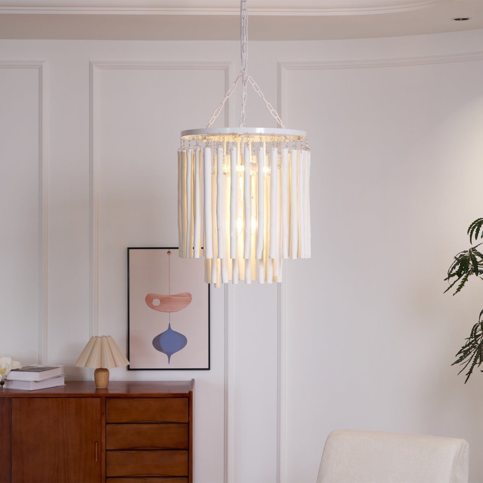 Swinton Tilda Chandelier - 5 Heads ∅ 19.7″ x H 20.9″WhiteBlushlighting
