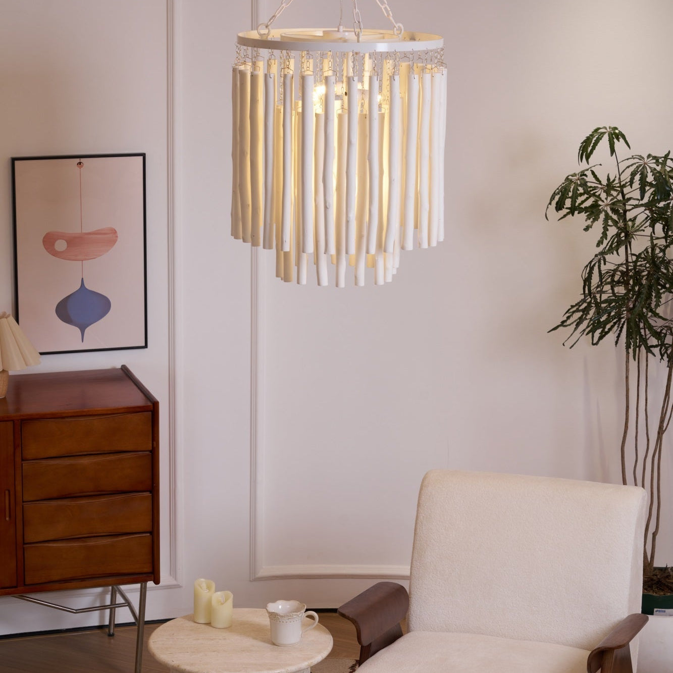 Swinton Tilda Chandelier - 6 Heads ∅ 20.9″ x H 29.9″BlackBlushlighting