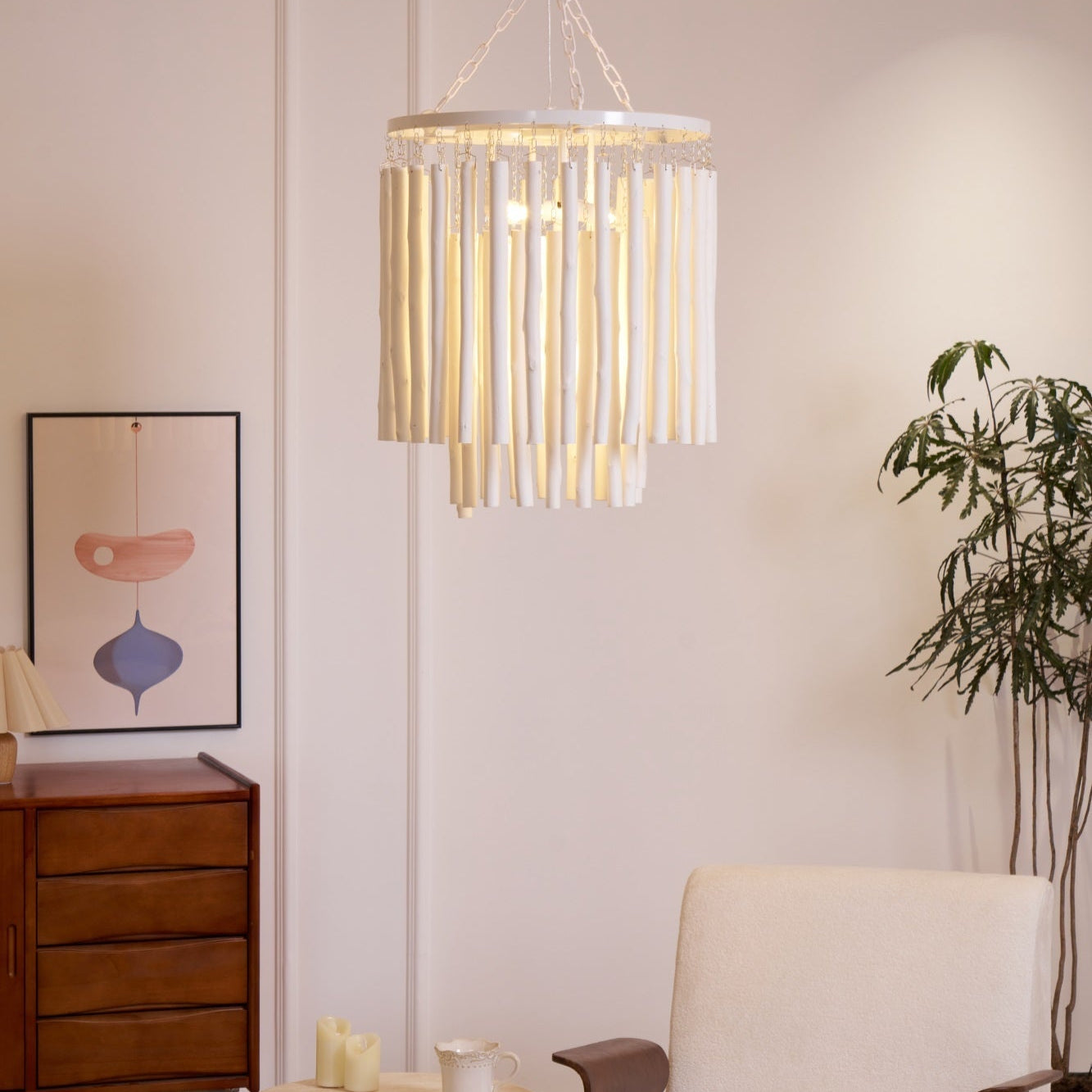 Swinton Tilda Chandelier - 6 Heads ∅ 20.9″ x H 29.9″BlackBlushlighting