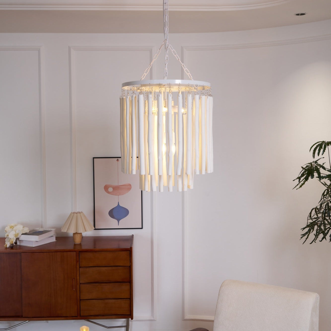 Swinton Tilda Chandelier - 6 Heads ∅ 20.9″ x H 29.9″BlackBlushlighting
